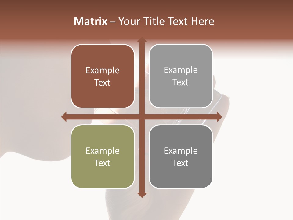 Lady Hand Glass PowerPoint Template