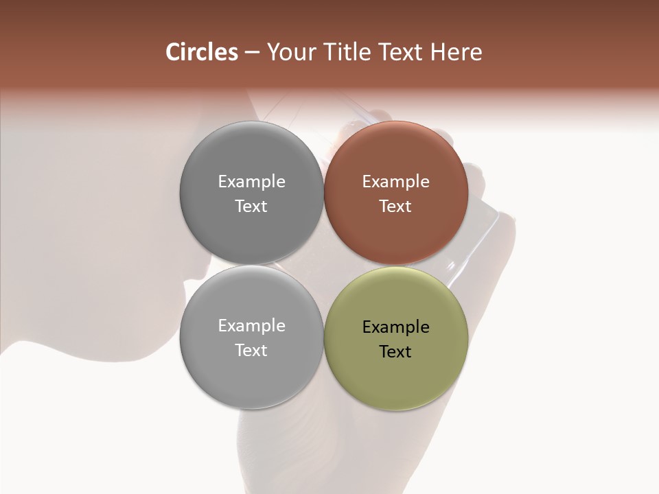 Lady Hand Glass PowerPoint Template