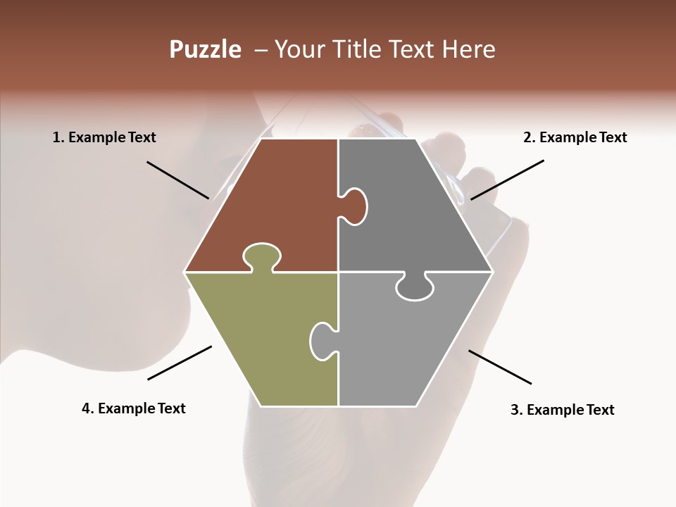 Lady Hand Glass PowerPoint Template