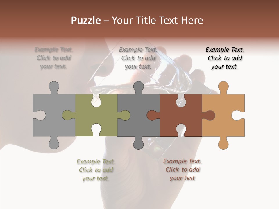 Lady Hand Glass PowerPoint Template