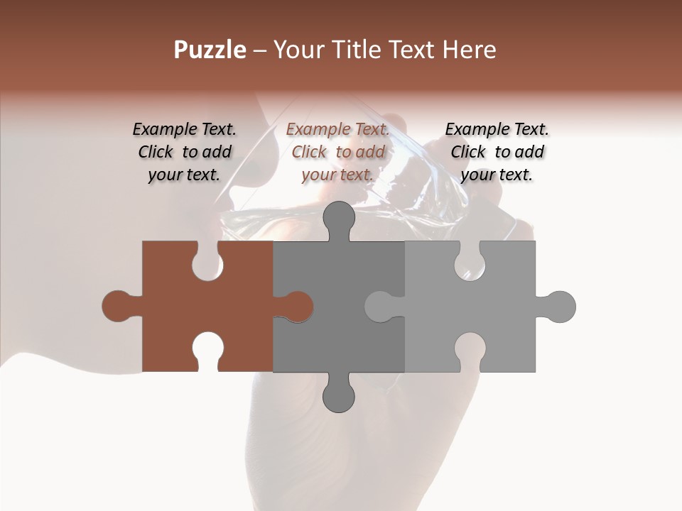 Lady Hand Glass PowerPoint Template