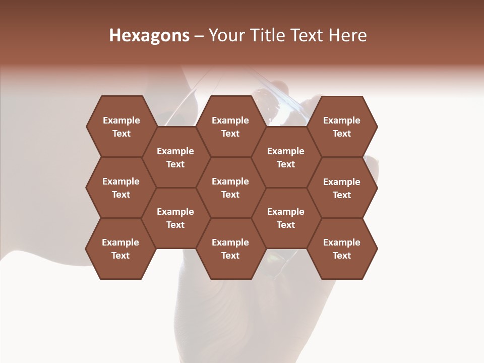 Lady Hand Glass PowerPoint Template