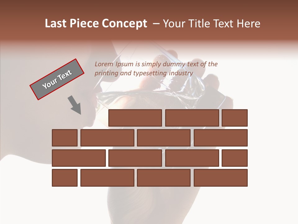 Lady Hand Glass PowerPoint Template