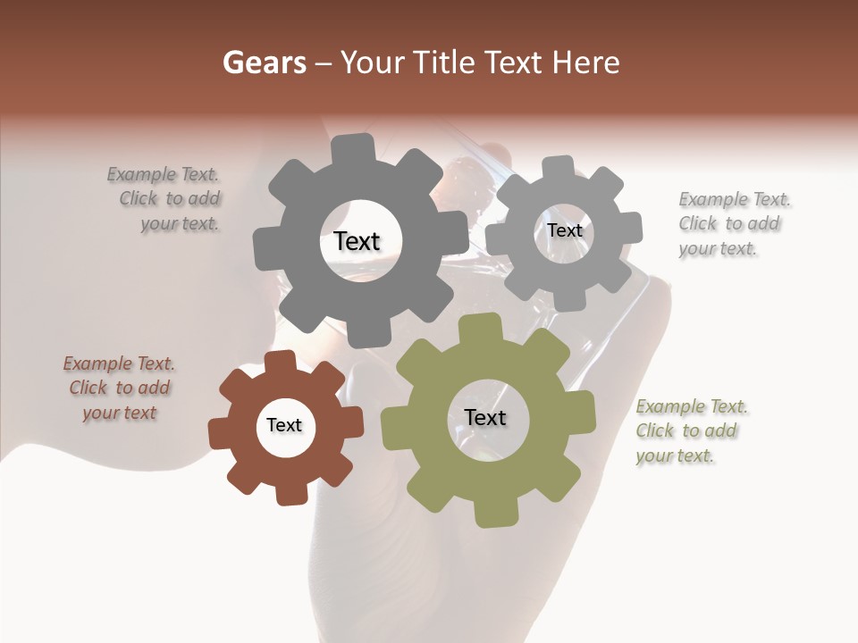 Lady Hand Glass PowerPoint Template