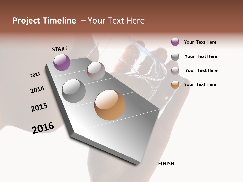 Lady Hand Glass PowerPoint Template