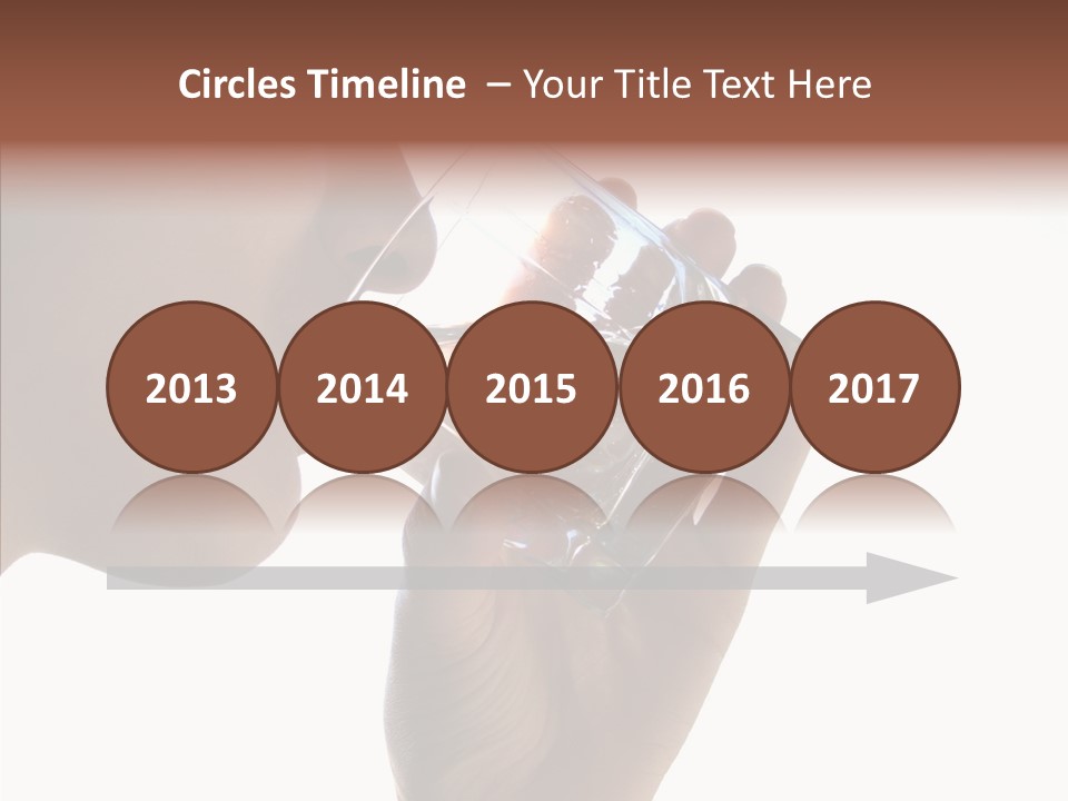 Lady Hand Glass PowerPoint Template