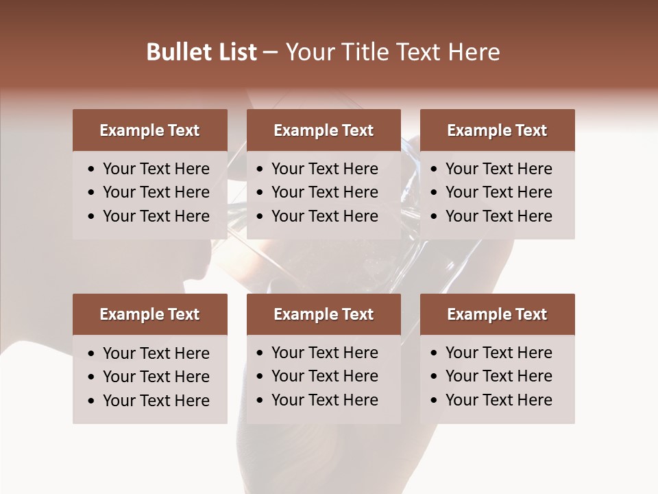 Lady Hand Glass PowerPoint Template