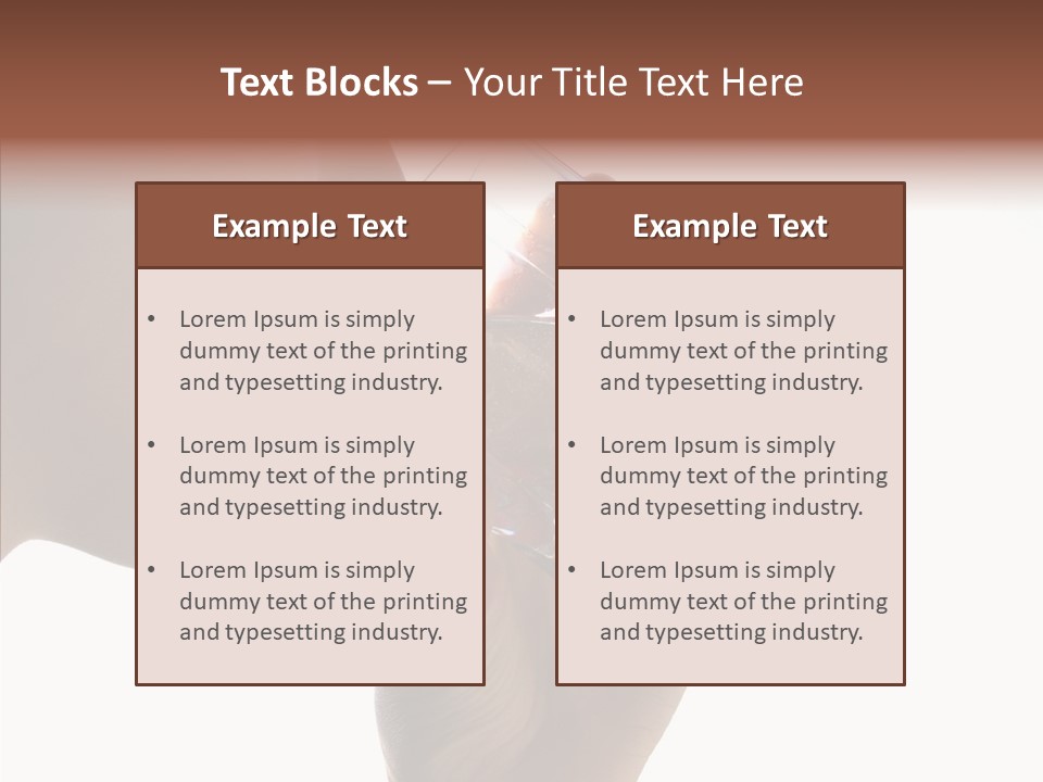 Lady Hand Glass PowerPoint Template