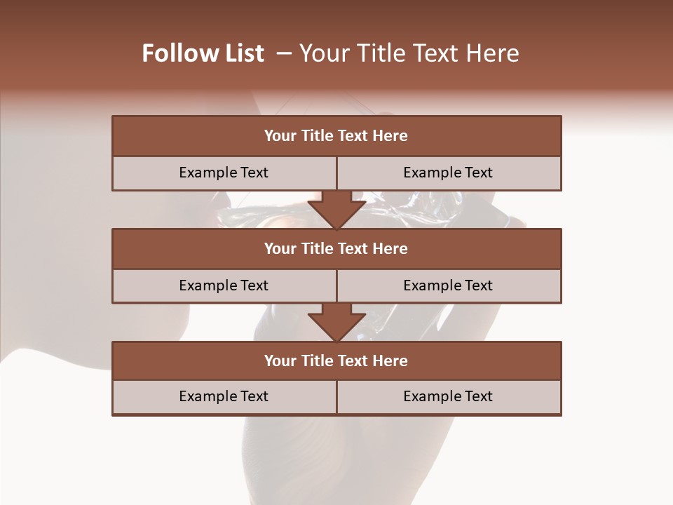 Lady Hand Glass PowerPoint Template