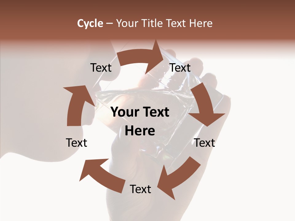 Lady Hand Glass PowerPoint Template