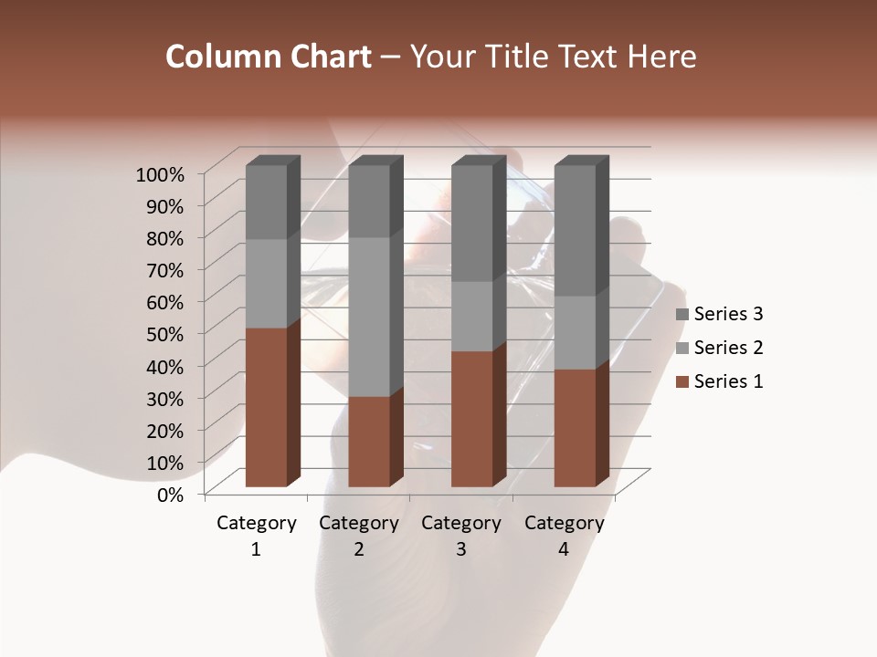 Lady Hand Glass PowerPoint Template