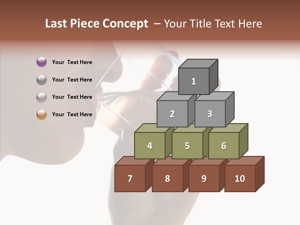 Lady Hand Glass PowerPoint Template