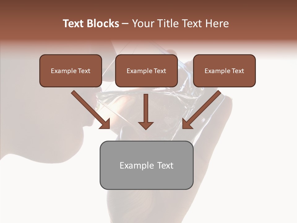 Lady Hand Glass PowerPoint Template