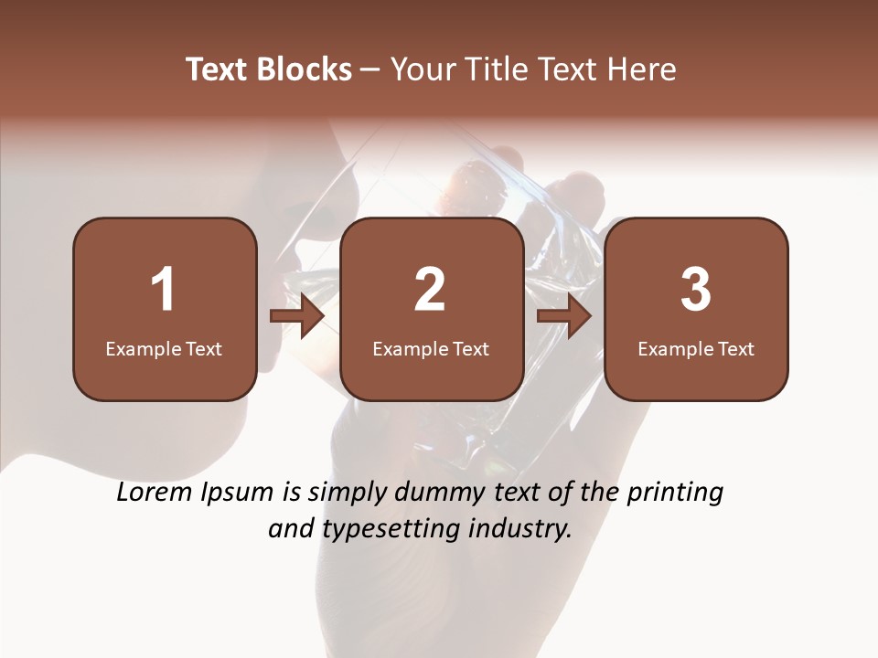 Lady Hand Glass PowerPoint Template