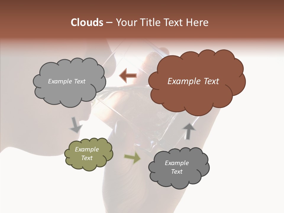 Lady Hand Glass PowerPoint Template