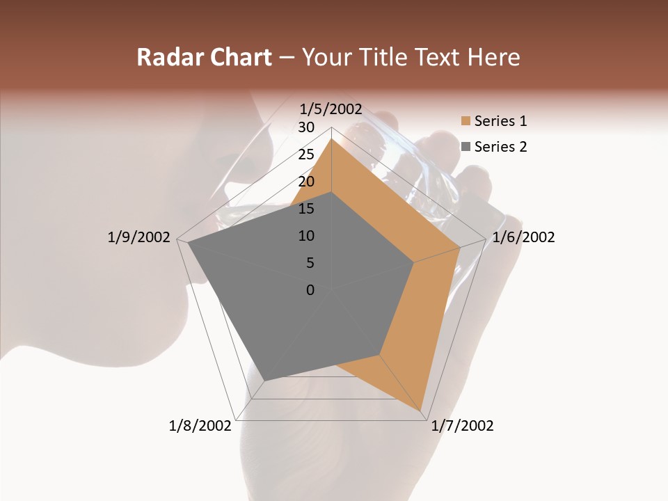 Lady Hand Glass PowerPoint Template