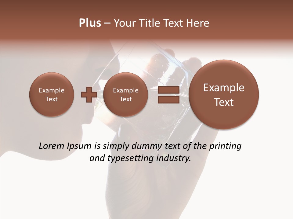 Lady Hand Glass PowerPoint Template
