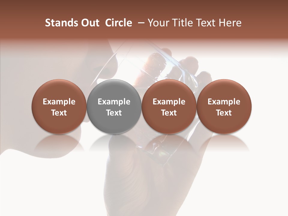 Lady Hand Glass PowerPoint Template