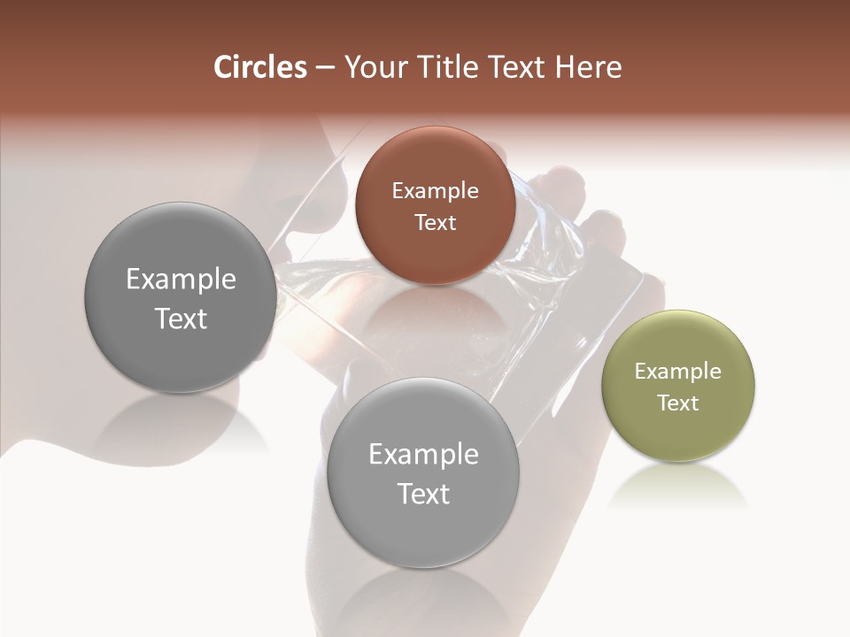 Lady Hand Glass PowerPoint Template