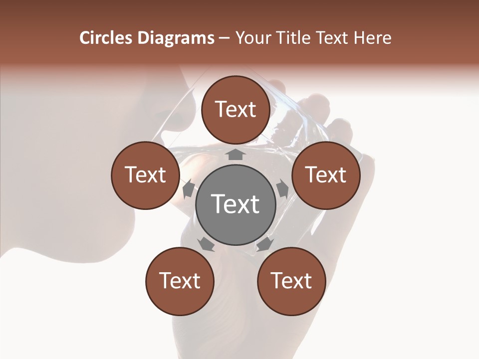 Lady Hand Glass PowerPoint Template