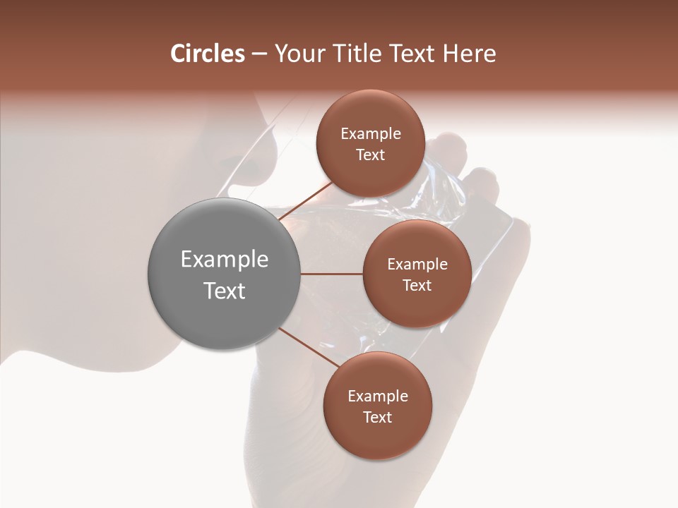 Lady Hand Glass PowerPoint Template