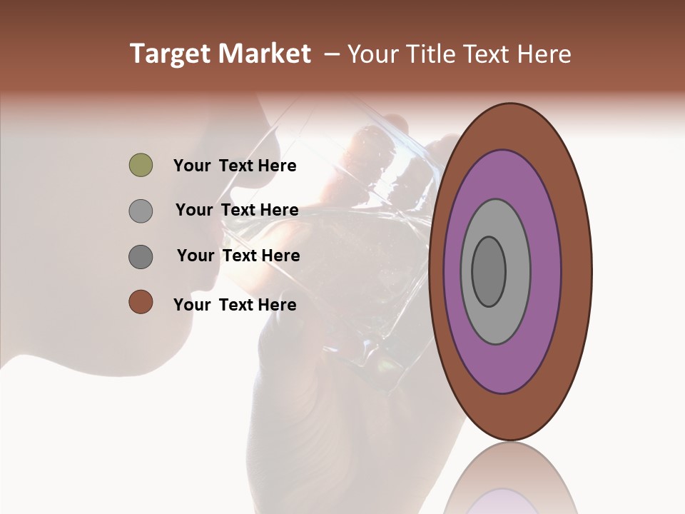 Lady Hand Glass PowerPoint Template