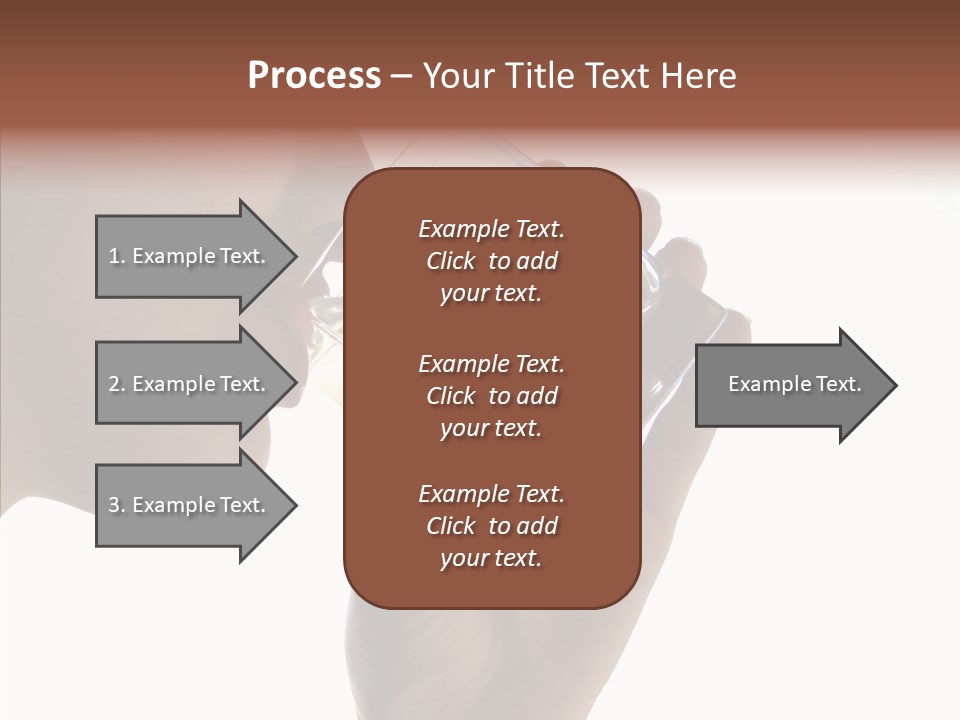 Lady Hand Glass PowerPoint Template