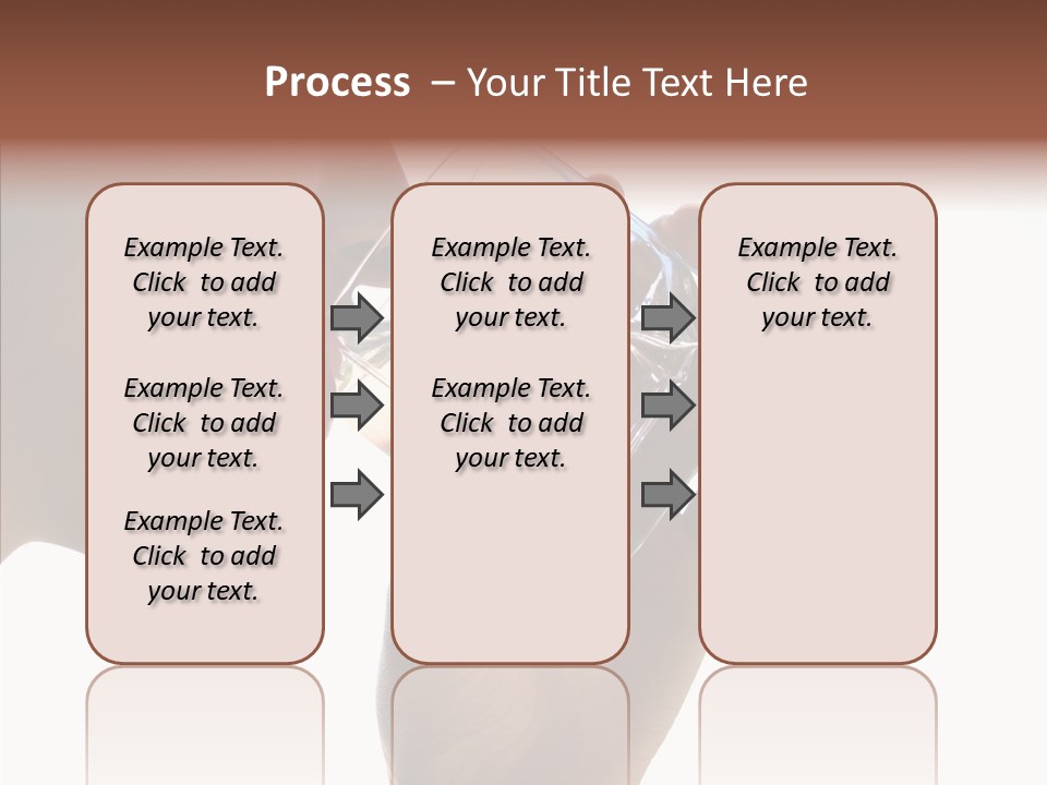 Lady Hand Glass PowerPoint Template