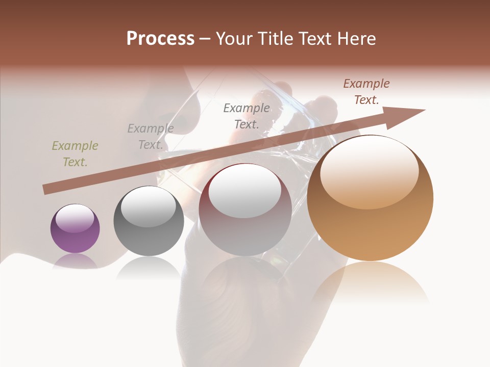 Lady Hand Glass PowerPoint Template