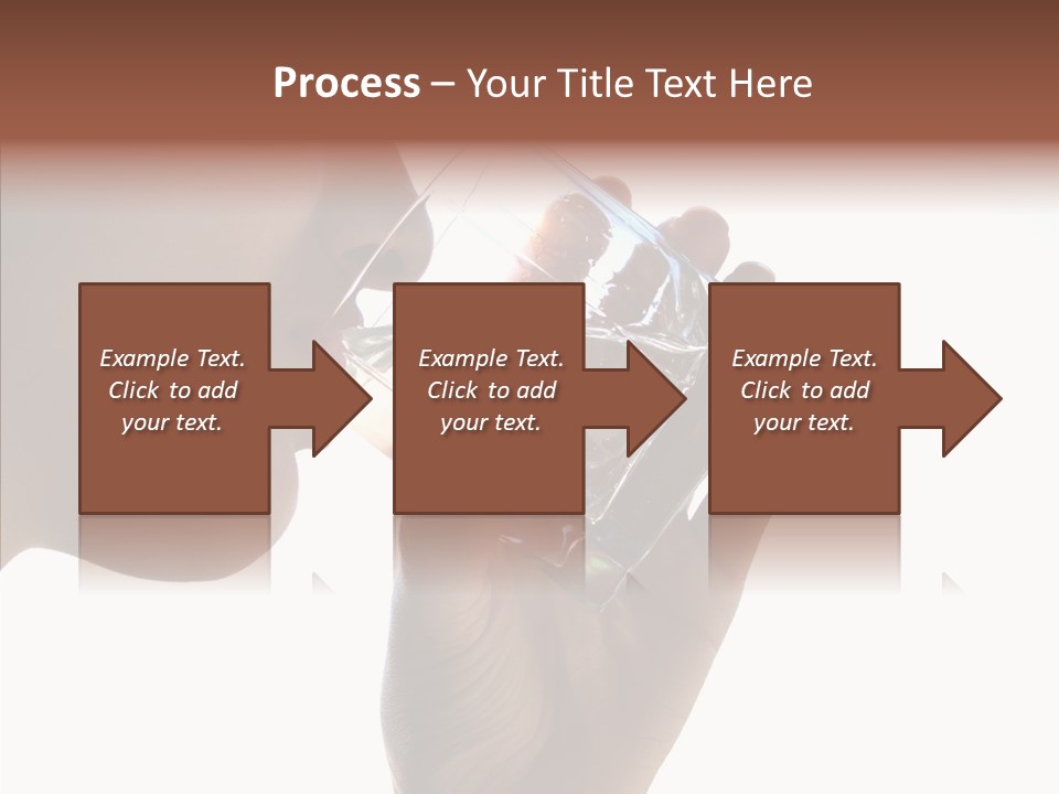 Lady Hand Glass PowerPoint Template