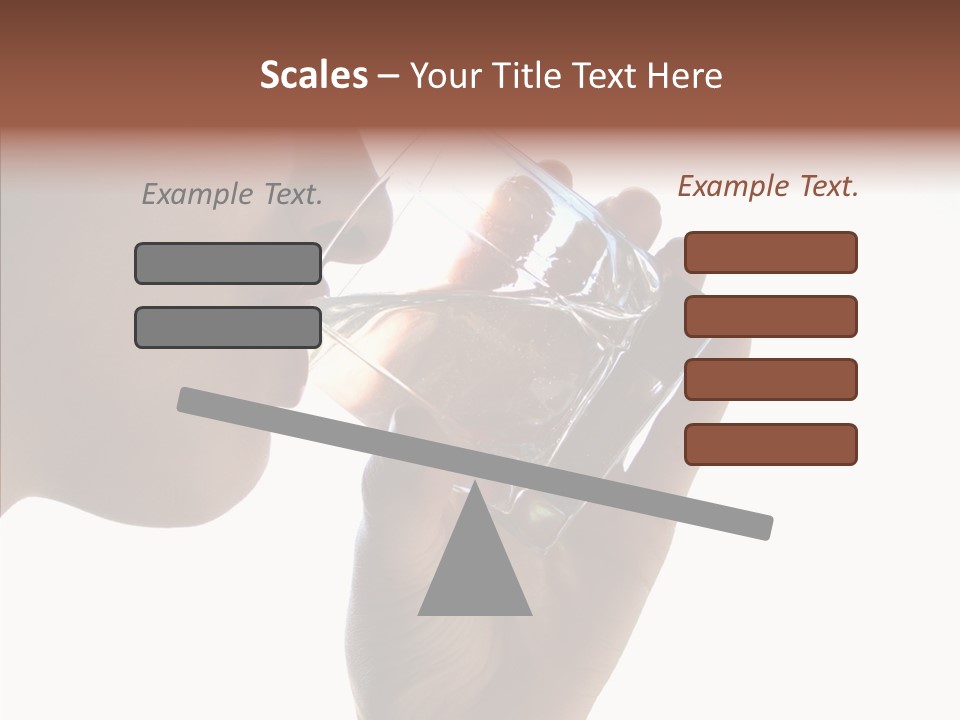 Lady Hand Glass PowerPoint Template