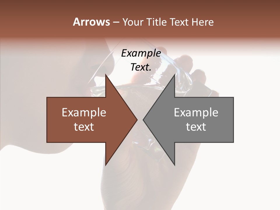 Lady Hand Glass PowerPoint Template