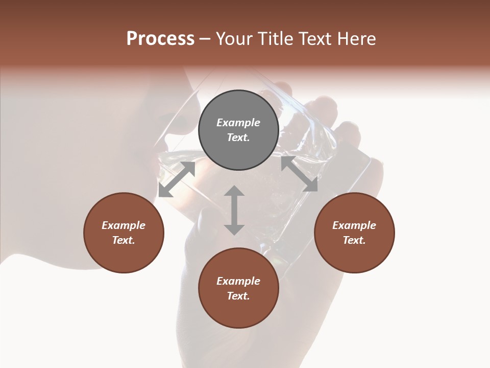 Lady Hand Glass PowerPoint Template