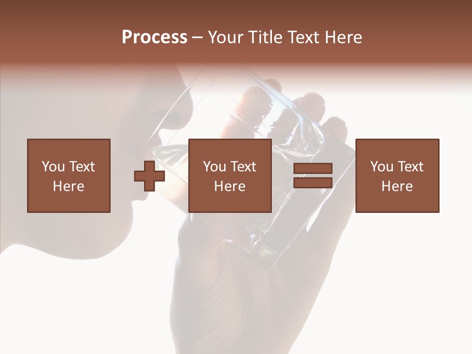 Lady Hand Glass PowerPoint Template