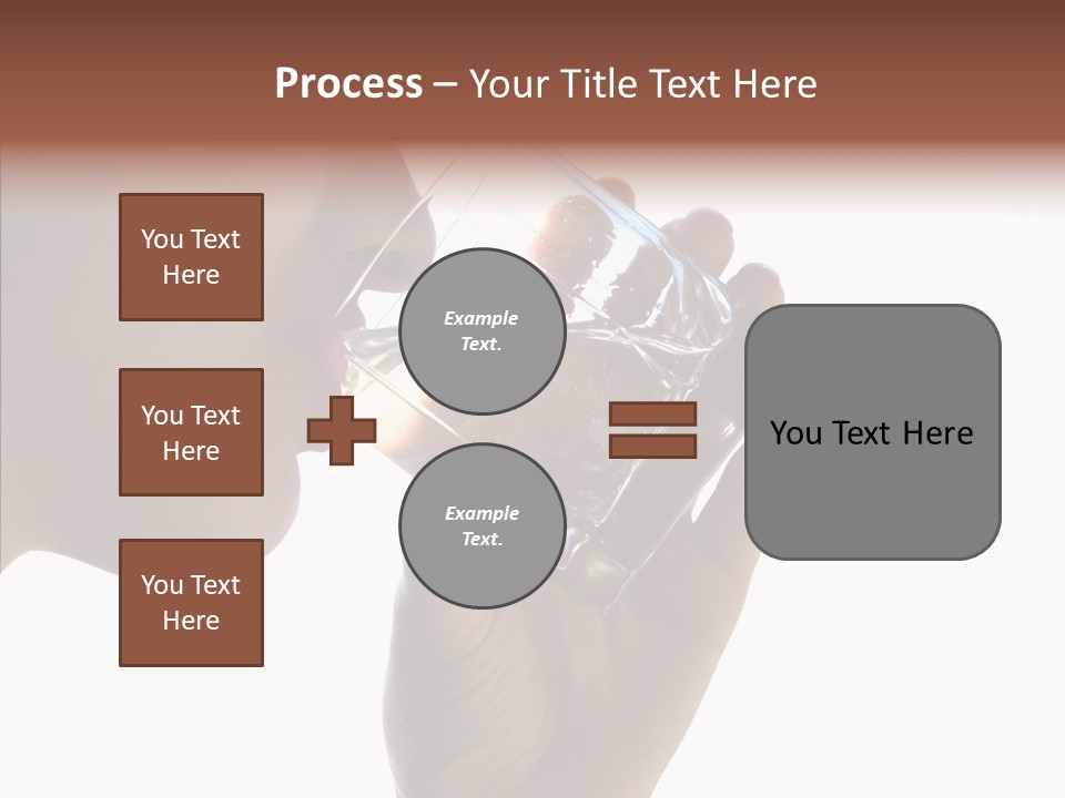 Lady Hand Glass PowerPoint Template