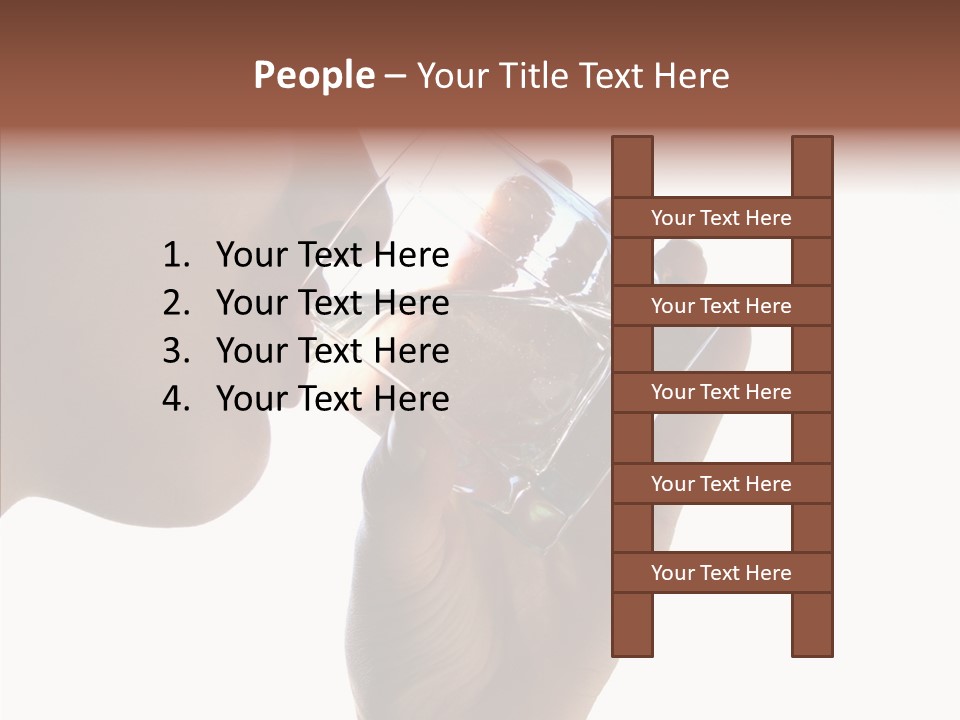 Lady Hand Glass PowerPoint Template