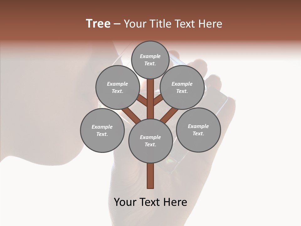 Lady Hand Glass PowerPoint Template