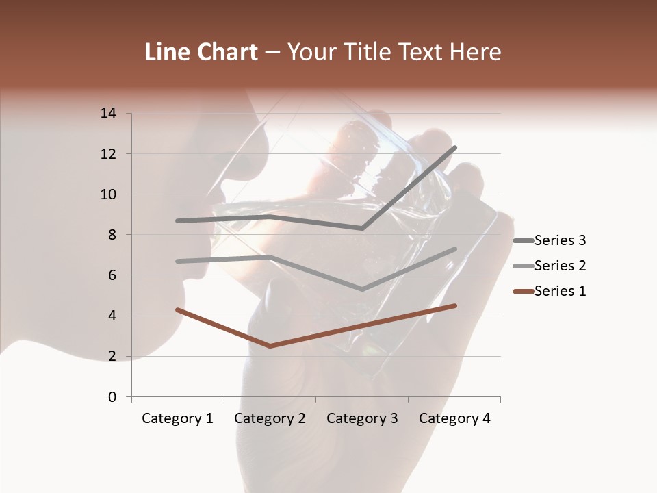 Lady Hand Glass PowerPoint Template