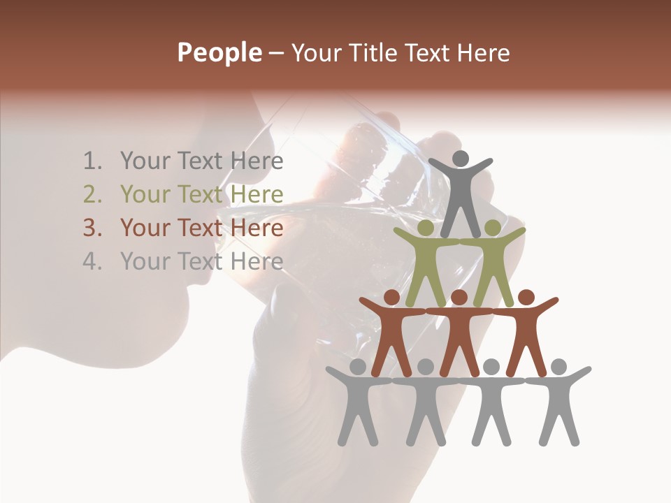 Lady Hand Glass PowerPoint Template