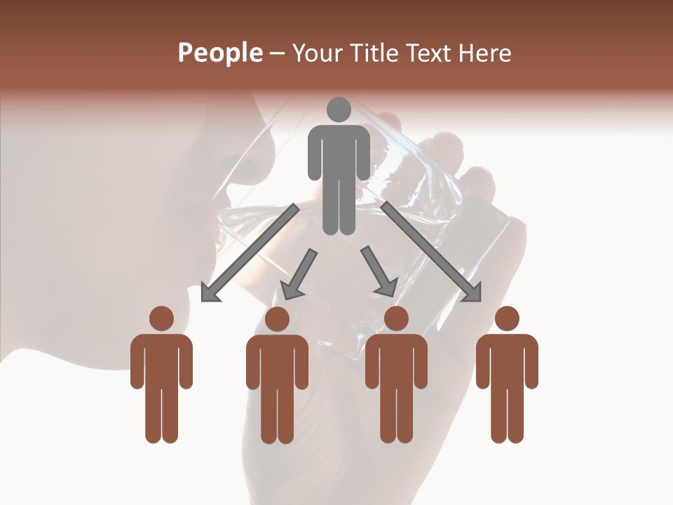 Lady Hand Glass PowerPoint Template