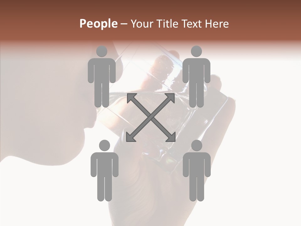 Lady Hand Glass PowerPoint Template