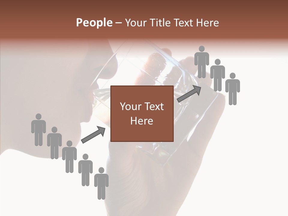 Lady Hand Glass PowerPoint Template