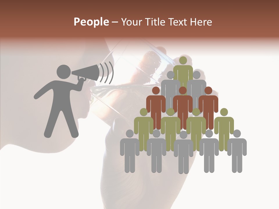 Lady Hand Glass PowerPoint Template