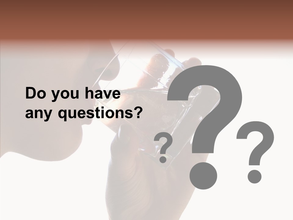 Lady Hand Glass PowerPoint Template