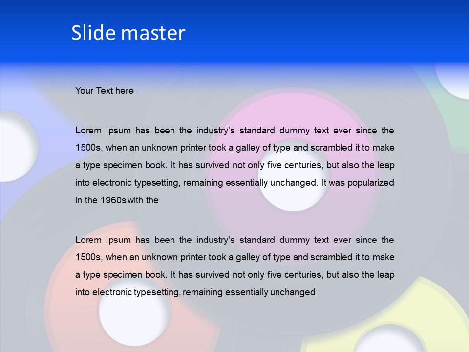 Longplay Retro Rhythm PowerPoint Template