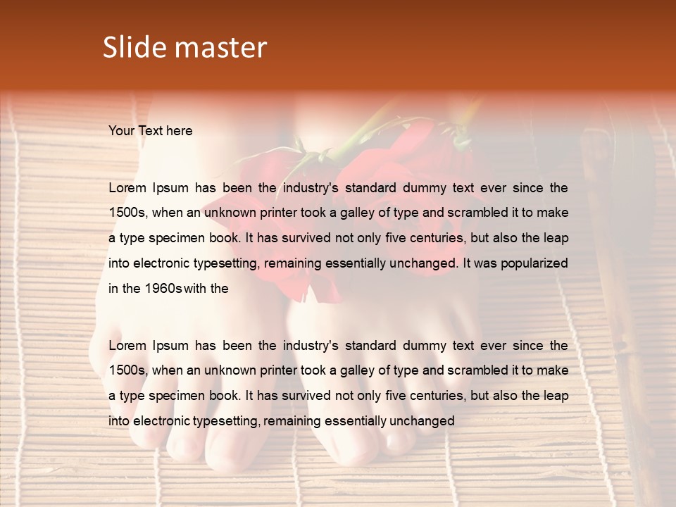 Blossom Toenails Flowers PowerPoint Template