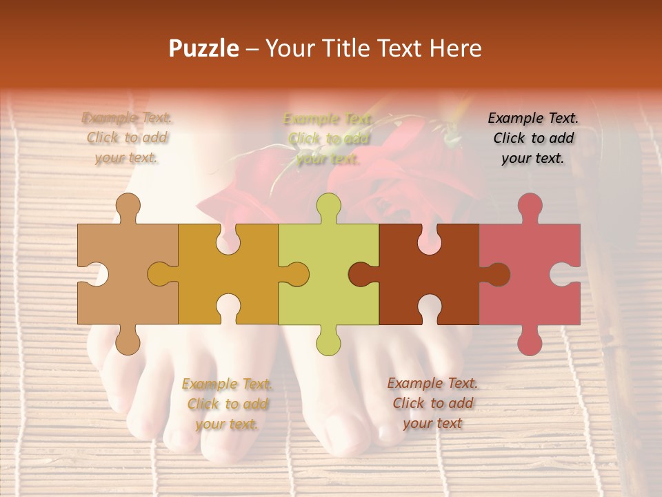 Blossom Toenails Flowers PowerPoint Template