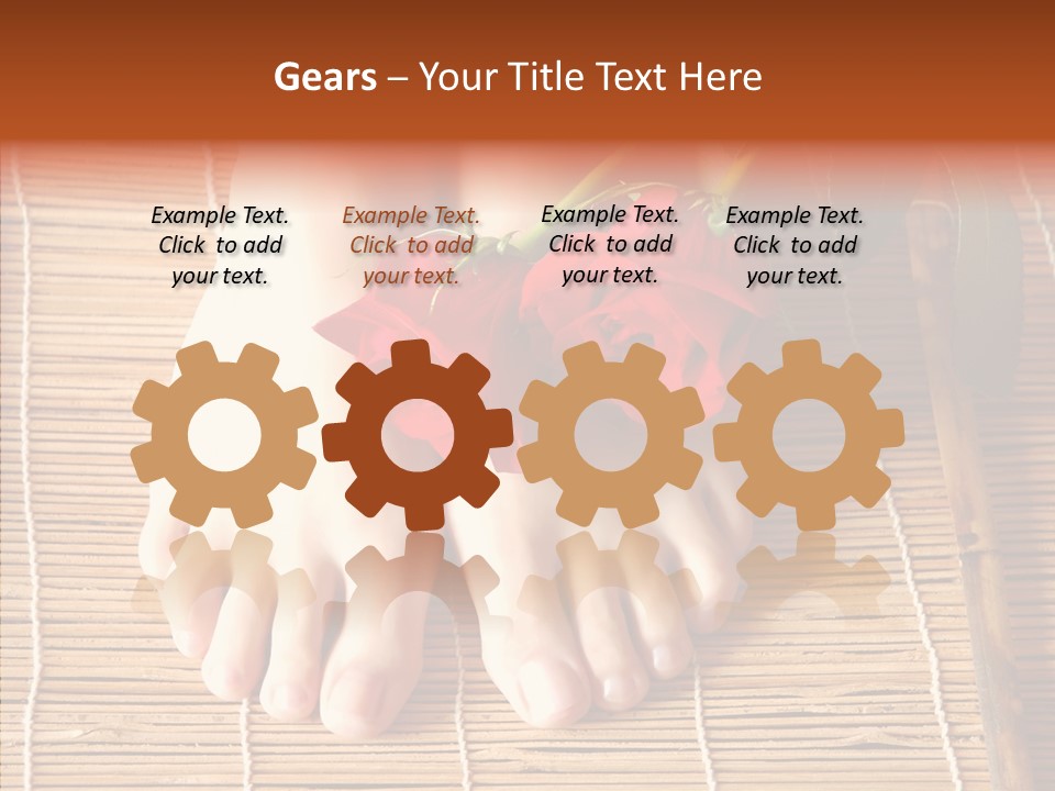 Blossom Toenails Flowers PowerPoint Template