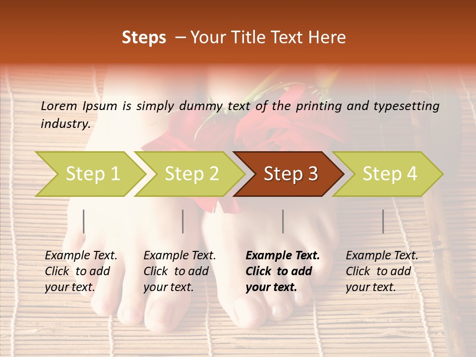 Blossom Toenails Flowers PowerPoint Template