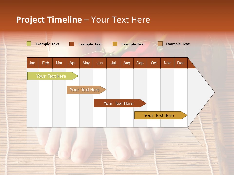 Blossom Toenails Flowers PowerPoint Template